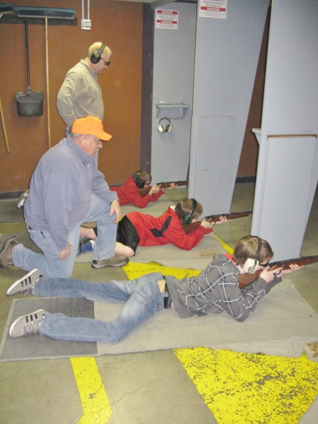 Students practicing different techniques at the live fire range.
