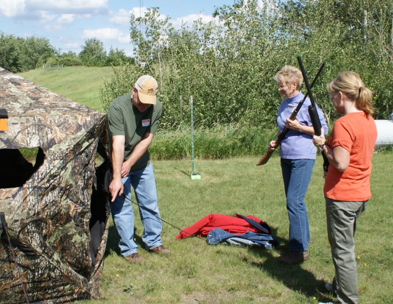 Students learning at the 2012 Women Only firearms safety course.