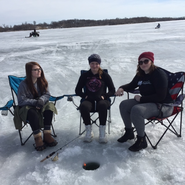 FFF&GC guests fishing and enjoying the sunshine on Fish Lake